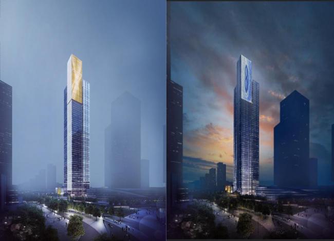 BIM建筑|长沙323米新地标，梅溪湖畔奇峰巍峨的山川洲城 / Aedas