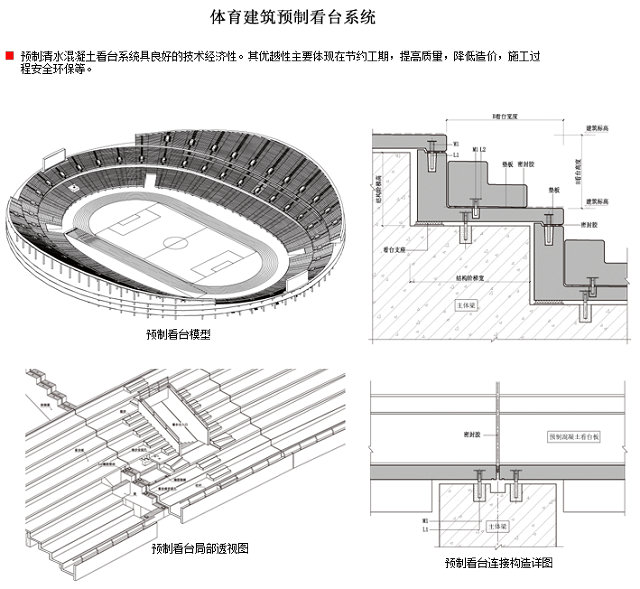 装配式研究|体育建筑预制看台系统