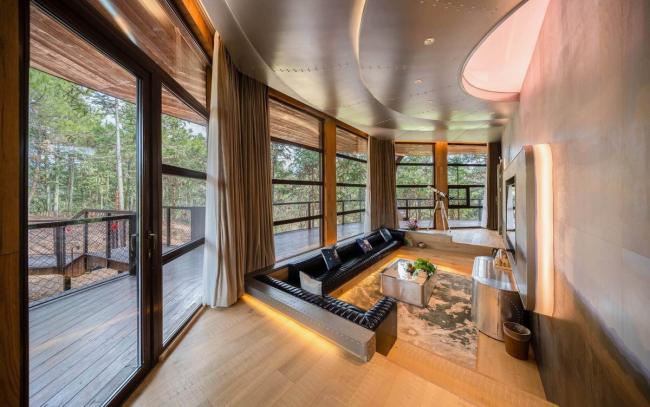 BIM建筑|仿佛丛林里的探险奇遇：安徽齐云山自由家树屋“飞碟” / 境澜建筑