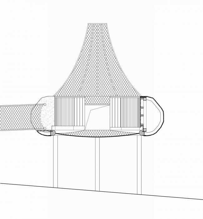 BIM建筑|仿佛丛林里的探险奇遇：安徽齐云山自由家树屋“飞碟” / 境澜建筑