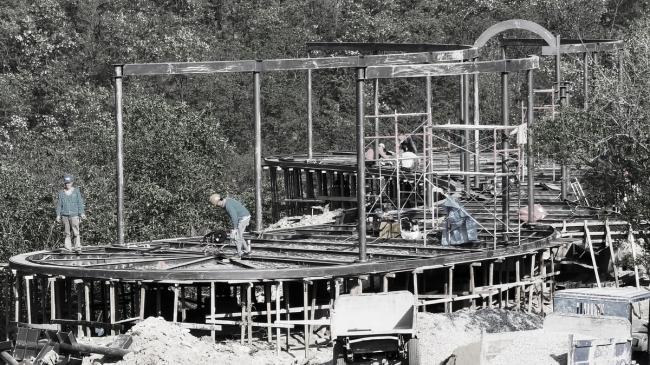 BIM建筑|悬浮的“云朵”：泰山九女峰书房 / gad · line+ studio