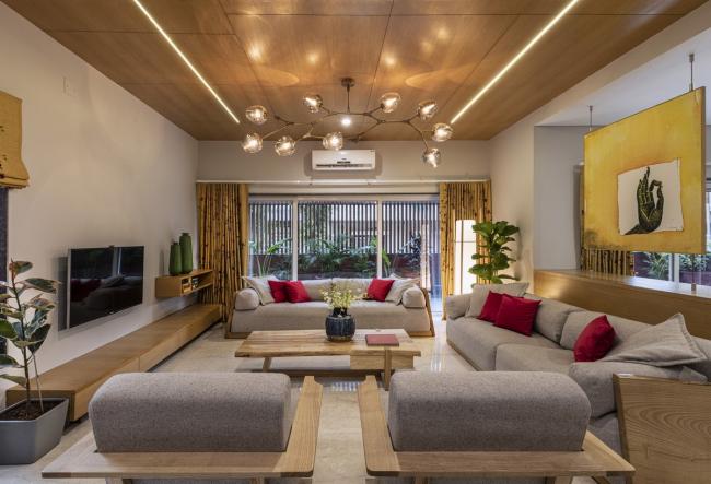 BIM建筑|如火一般热情，如耕牛般内敛：印度“红盒子”之家 / The Grid Architects