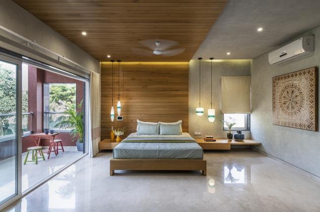 BIM建筑|如火一般热情，如耕牛般内敛：印度“红盒子”之家 / The Grid Architects