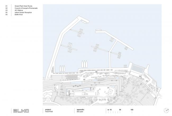 BIM建筑|曲折叠退，纵享海天一色：罗维尼公园大酒店 / 3LHD