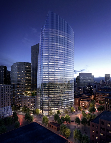 BIM建筑|佩利-克拉克-佩利在波士顿设计折叠玻璃“一号议会大厦”