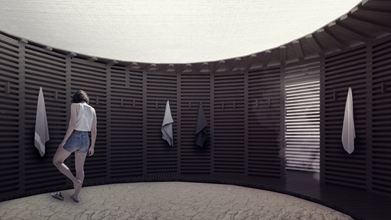 BIM建筑|JKMM为“火人节”建造芬兰桑拿房