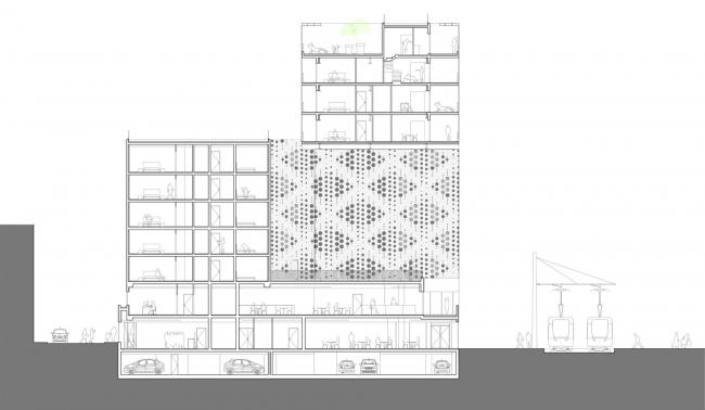 BIM建筑|如纯白蕾丝裙般优雅圣洁：蒙特皮埃酒店综合体 / Manuelle Gautrand Architecture