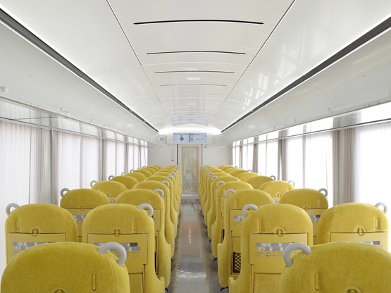 BIM建筑|妹岛和世设计有巨大窗户的通勤列车