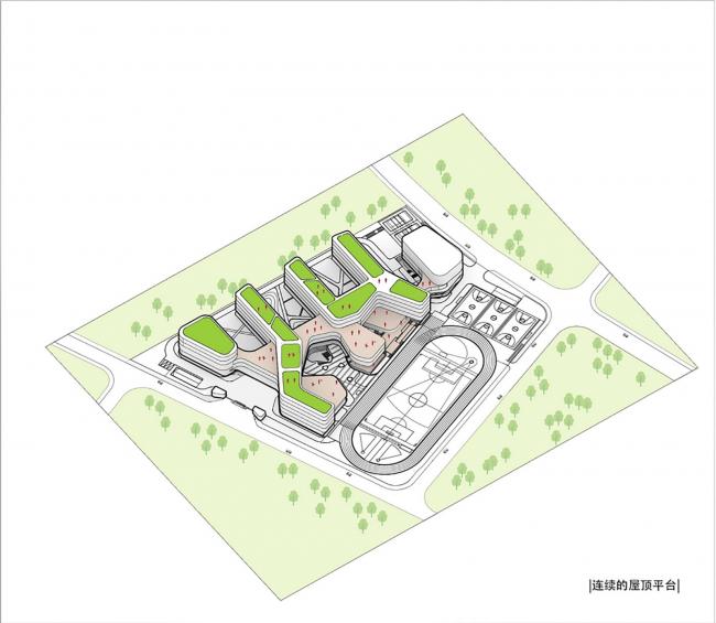 BIM建筑|漂浮的立体校园——浙江大学教育学院附属中学 / 浙江大学建筑设计研究院有限公司