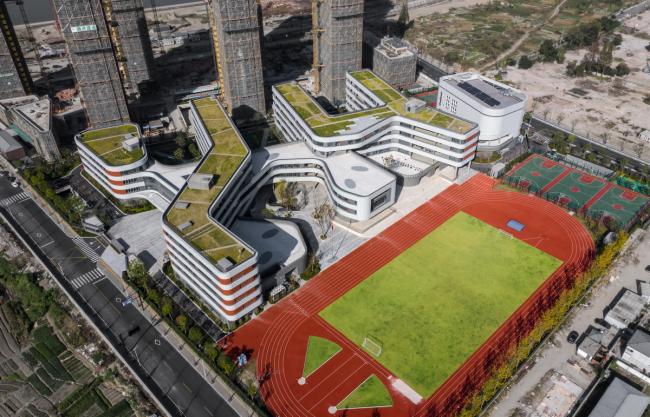 BIM建筑|漂浮的立体校园——浙江大学教育学院附属中学 / 浙江大学建筑设计研究院有限公司