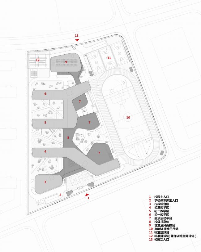 BIM建筑|漂浮的立体校园——浙江大学教育学院附属中学 / 浙江大学建筑设计研究院有限公司