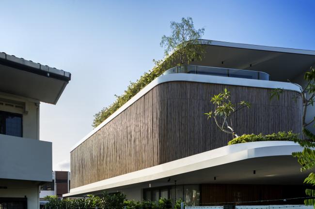 BIM建筑|热带中的现代之家：“竹帘”住宅