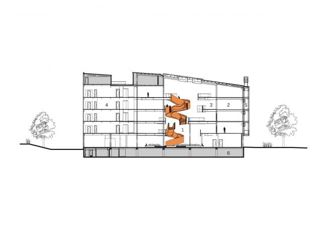 BIM建筑|曲线的交织与恣意流动：B:Hive 办公大楼 / BVN + Jasmax