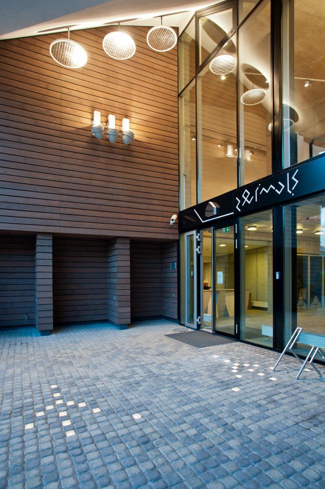 BIM建筑|簇拥嵌套的三角草坡顶“小房子”——东拉脱维亚创意服务中心 / SAALS