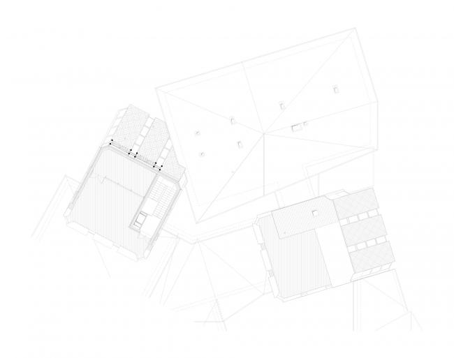 BIM建筑|簇拥嵌套的三角草坡顶“小房子”——东拉脱维亚创意服务中心 / SAALS