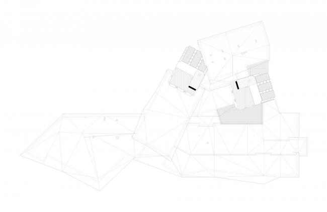 BIM建筑|簇拥嵌套的三角草坡顶“小房子”——东拉脱维亚创意服务中心 / SAALS