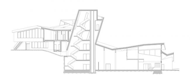 BIM建筑|簇拥嵌套的三角草坡顶“小房子”——东拉脱维亚创意服务中心 / SAALS