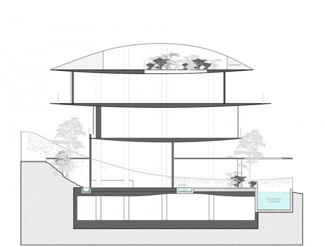 BIM建筑|有机曲线的轻柔盘旋：雅典“贝索纳米”住宅 / 314建筑工作室