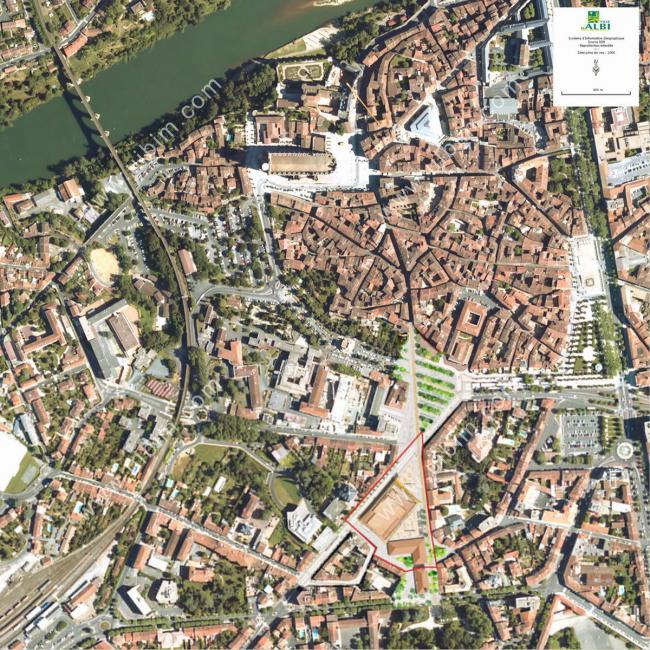 BIM建筑|轻遮于空中巨幕之下：阿尔比大剧院 / Dominique Perrault Architecture