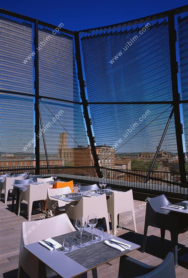 BIM建筑|轻遮于空中巨幕之下：阿尔比大剧院 / Dominique Perrault Architecture