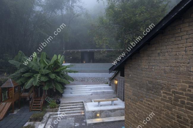 BIM建筑|喜岳云庐瑜伽亭及泳池（二期） / 刘宇扬建筑事务所