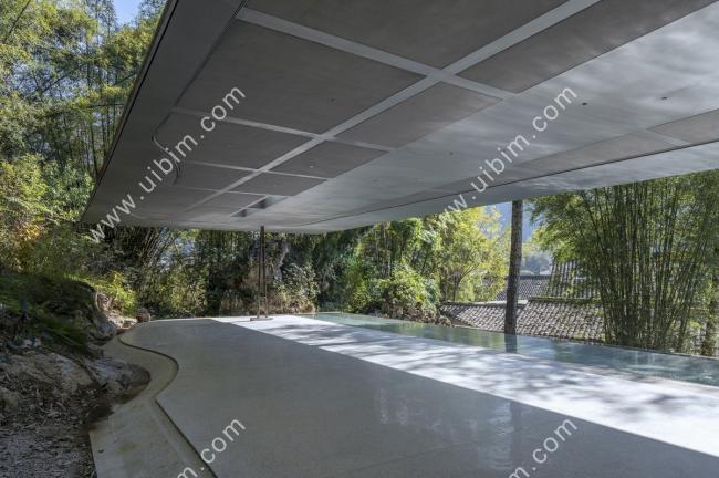 BIM建筑|喜岳云庐瑜伽亭及泳池（二期） / 刘宇扬建筑事务所