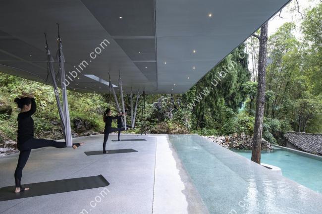 BIM建筑|喜岳云庐瑜伽亭及泳池（二期） / 刘宇扬建筑事务所