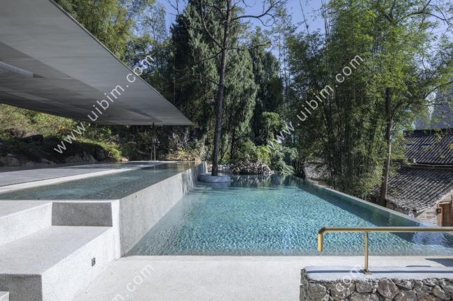 BIM建筑|喜岳云庐瑜伽亭及泳池（二期） / 刘宇扬建筑事务所