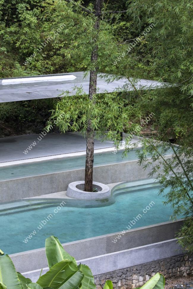 BIM建筑|喜岳云庐瑜伽亭及泳池（二期） / 刘宇扬建筑事务所