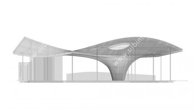 BIM建筑|似轻柔的山风拂过：武隆归原小镇茶亭 / 纬图设计机构