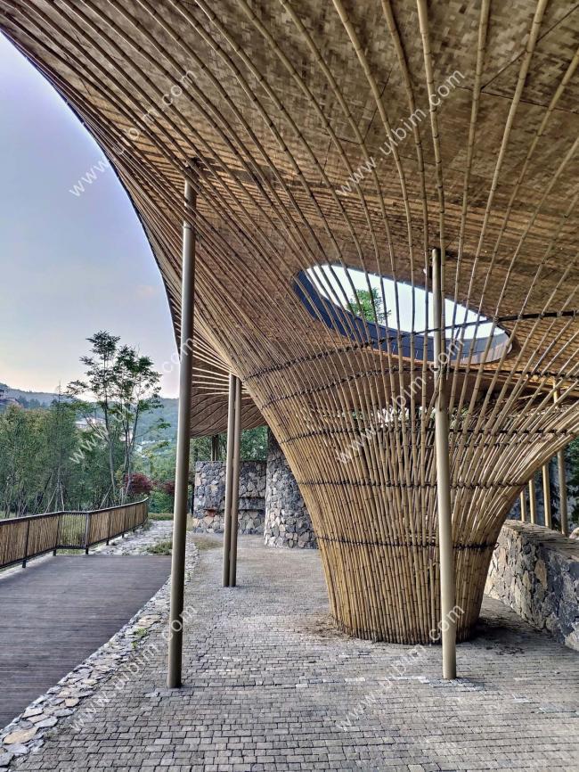 BIM建筑|似轻柔的山风拂过：武隆归原小镇茶亭 / 纬图设计机构