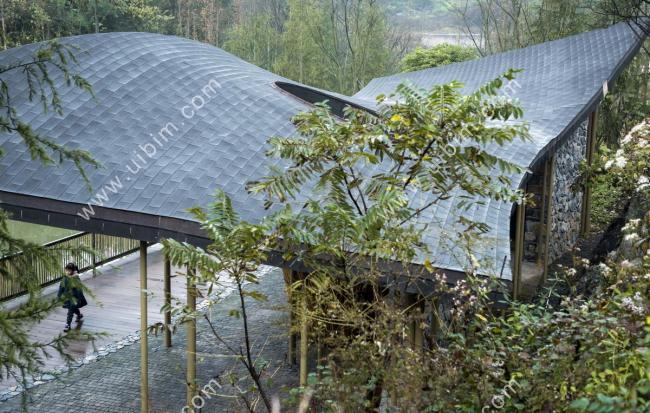 BIM建筑|似轻柔的山风拂过：武隆归原小镇茶亭 / 纬图设计机构