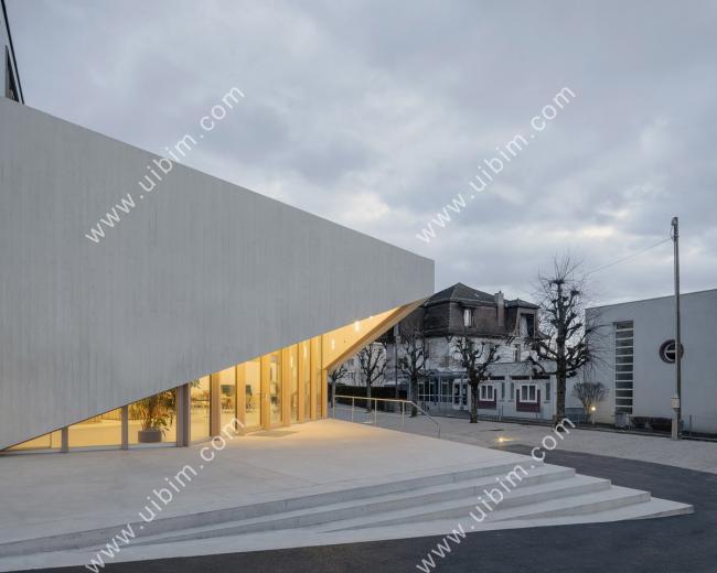 BIM建筑|对角线构筑轻盈的“翅膀”：瑞士新使徒教堂 / LOCALARCHITECTURE