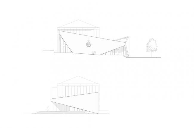 BIM建筑|对角线构筑轻盈的“翅膀”：瑞士新使徒教堂 / LOCALARCHITECTURE