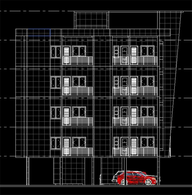 BIM资料|revit模型-四层公寓模型.rvt