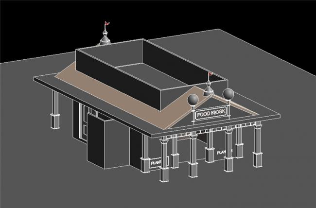 BIM资料|revit模型-上海迪斯尼食品小卖部.rvt