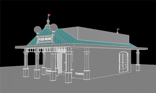 BIM资料|revit模型-上海迪斯尼食品小卖部.rvt