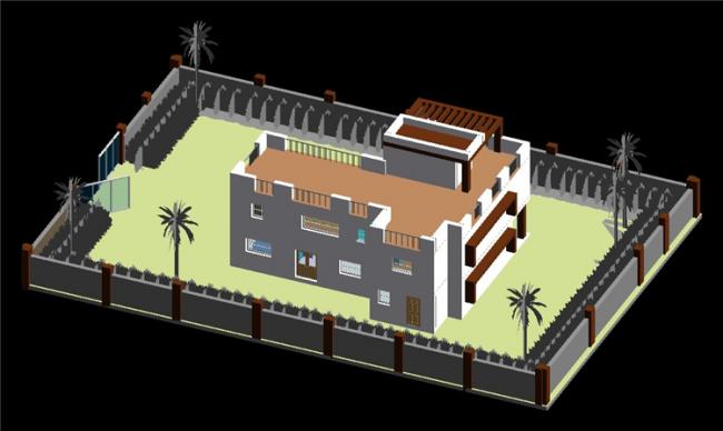 BIM资料|revit模型-二层独院别墅.rvt