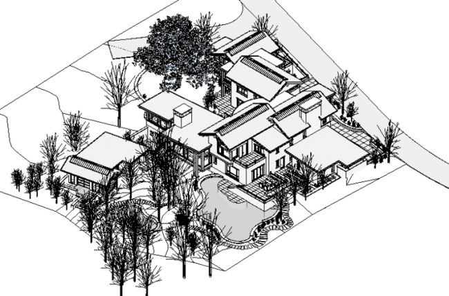 BIM资料|revit模型-群体建筑模型.rvt