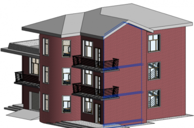 BIM资料|revit模型-三层小别墅BIM模型-BIM建筑网