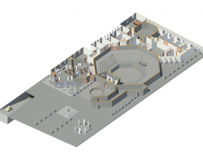 BIM资料|[revit模型]体育馆模型