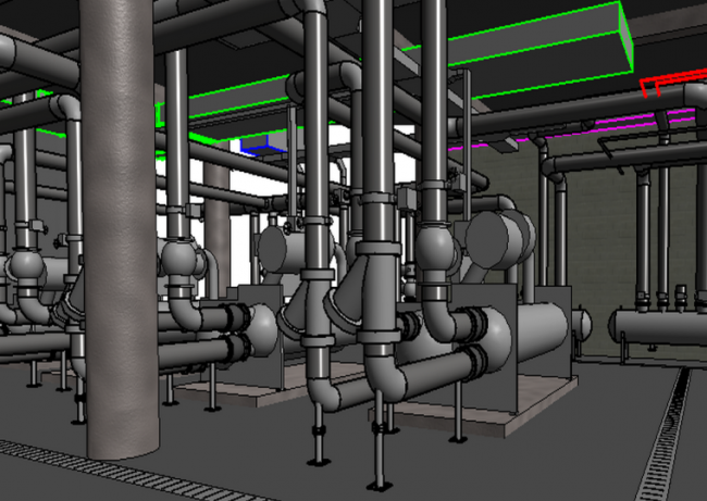 BIM资料|revit模型-制冷机房模型