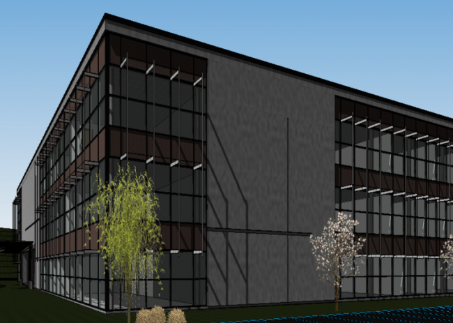 BIM资料|revit模型-三层商务办公楼BIM模型