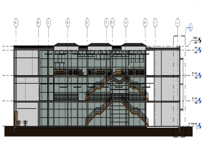 BIM资料|[revit模型]三层Revit商务办公楼模型