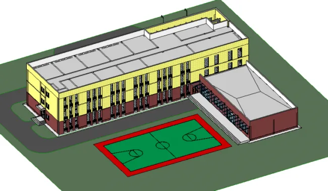 BIM资料|revit模型-学校模型.rvt