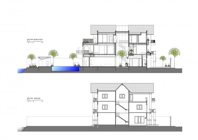 BIM建筑|拱窗围廊下营造室内庭院：越南 AD8 别墅 / Nemo Studio