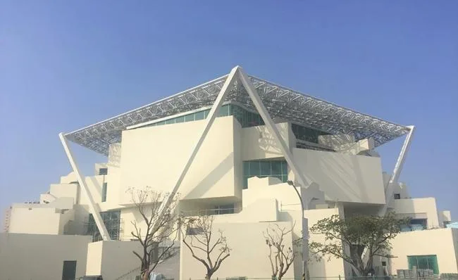 BIM建筑|坂茂新作“台南美术馆”，五边形屋顶天篷下的堆叠体块