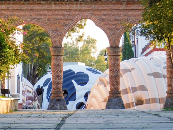 BIM建筑|诺贝托·米兰达设计“充气豆画廊”