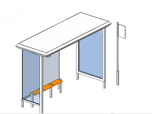 BIM资料|Revit族库-车站站台-公交站台.rfa