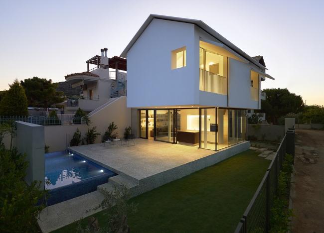 BIM建筑|爱琴海岸边的白色精灵——希腊E住宅 / buerger katsota architects